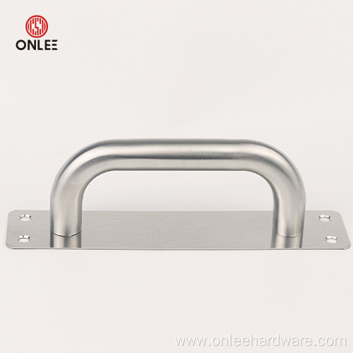 Stainless steel plate big handle with arcuate handle